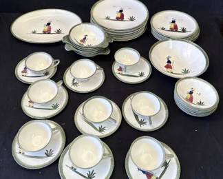 Lot # : 239z - Vintage Knowles ceramic 52 pc. dish set