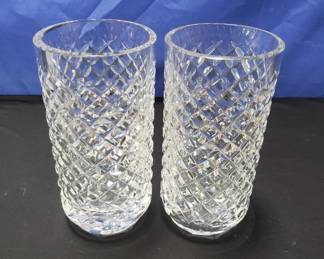 Lot # : 130 - Pair of Waterford crystal vases