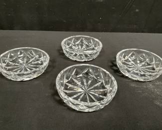 Lot # : 357 - 4 pcs Waterford crystal party nut bowl
