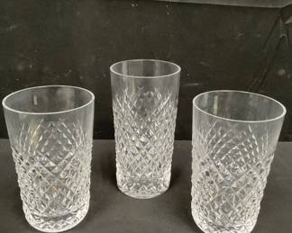 Lot # : 359 - 3 pcs Waterford crystal Alana flat tumbler