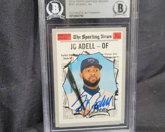 Lot # : 84 - 2019 Topps Heritage Minors #187 Jo Adell AS