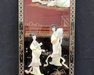 Lot # : 564v - Vintage Chinese mother of pearl wall panel