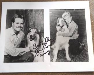 Lot # : 335a - Jon Provost "Timmy" from "Lassie" autographed