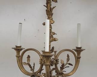 Lot # : 169 - Antique Gilt Bronze chandelier