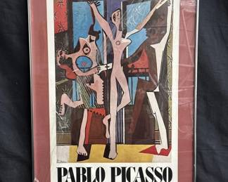 Lot # : 715 - Framed 80’s Picasso poster print