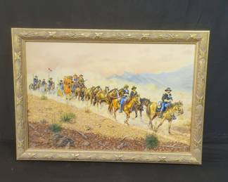 Lot # : 180 - Signed Art Kober oil painting on canvas