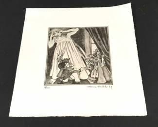 Lot # : 280f - Etching signed Maurice Sendak and numbered