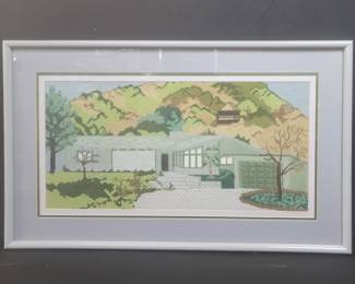 Lot # : 511 - Mid century modern Needle point art wall