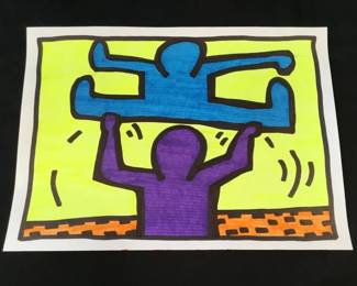 Lot # : 151f - Ink on paper drawing