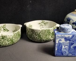 Lot # : 552 - Grouo of porcelain & ceramic dishware, ginger