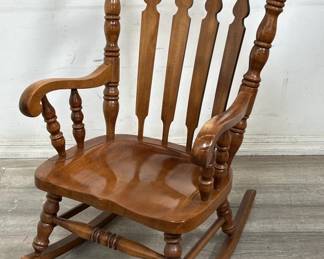 Lot # : 539 - Vintage wood rocking chair