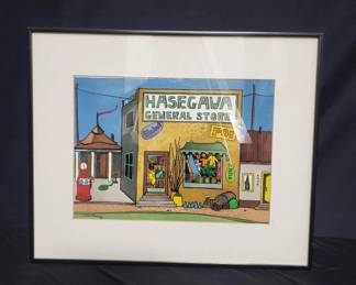 Lot # : 586 - Signed watercolor painting