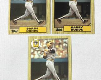 Lot # : 276z - Lot of Barry Bonds rookie cards 1986 Topps