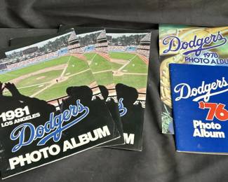 Lot # : 489 - Lot of vintage Dodgers photo albums