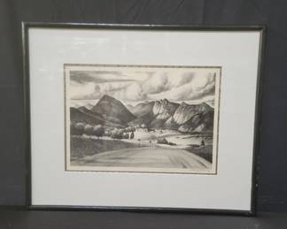 Lot # : 401 - Philip Cheney pencil signed lithograph