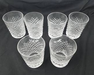 Lot # : 91 - 6 Waterford crystal Alana old fashioned glass
