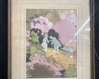 Lot # : 145 - Vintage lithograph print