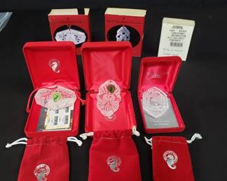 Lot # : 55 - Waterford crystal Christmas ornaments