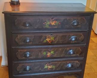 Antique Cottage Faux Paint Chest