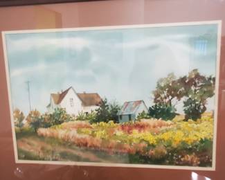 Original Watercolor by G. Bigler Midwest Artist