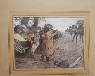 Hand tinted engraving.