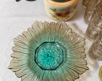 colorful glass plate