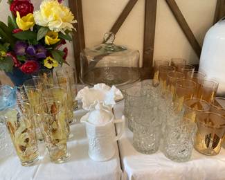 glassware, decor
