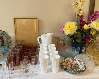 milkglass, MCM glassware, etc.