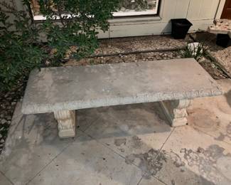 cement bench