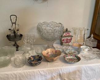 punch bowl, condiments stand, Asian bowls, etc. 