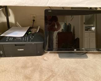 Canon printer, monitor