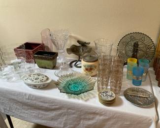 glassware, decor, etc.
