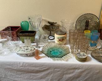 colorful glass and decor