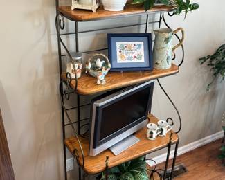 Lovely display stand, plants, home decor