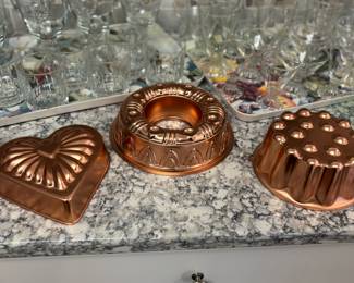 Copper baking molds