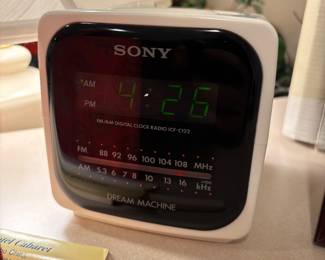 Vintage Sony dream machine alarm clock