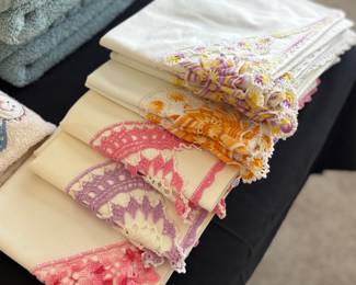 Vintage handmade linens