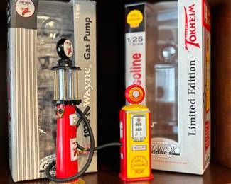 Vintage gas pumps