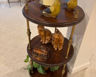 Three tier vintage display stand