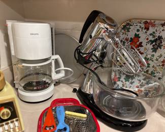Vintage mixer, coffee pot