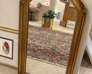 Vintage gold mirror