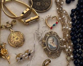 Jewelry, earrings, necklaces, watches