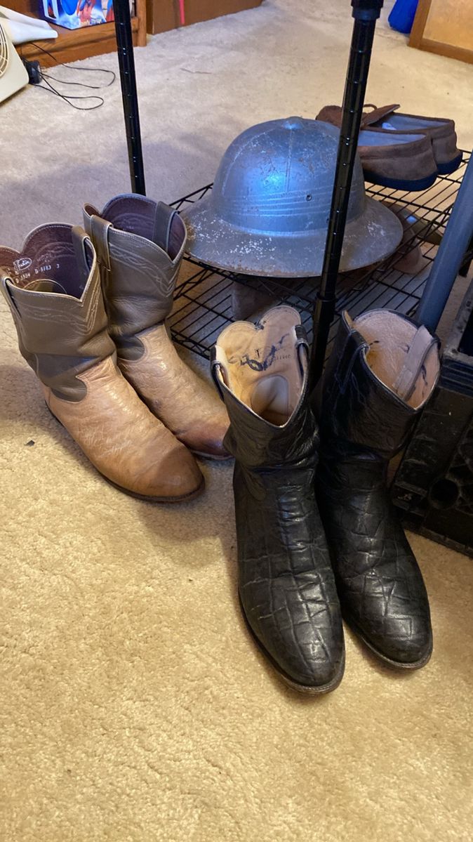 Elephant and ostrich boots