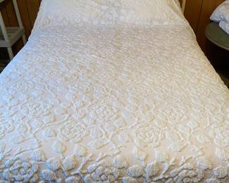 Pretty peach color bedspread