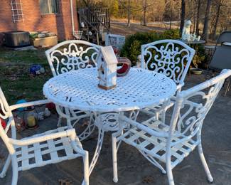 Patio table and chairs