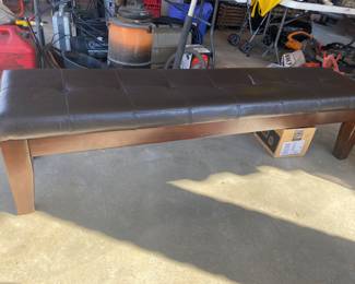61/2 feet leather bench