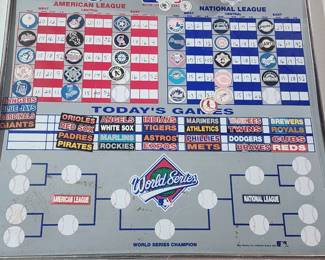 Baseball standings board