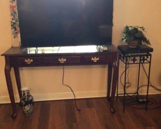 sofa table $85., Samsung 43" TV $100.