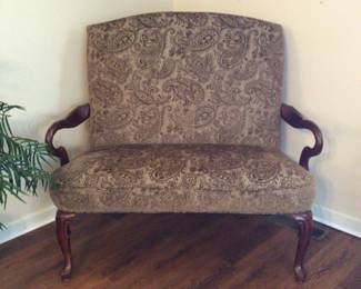 Gooseneck settee $150.