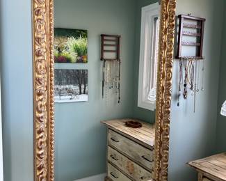 Large beveled mirror